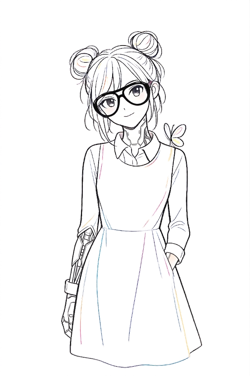 Line drawing of Matilda