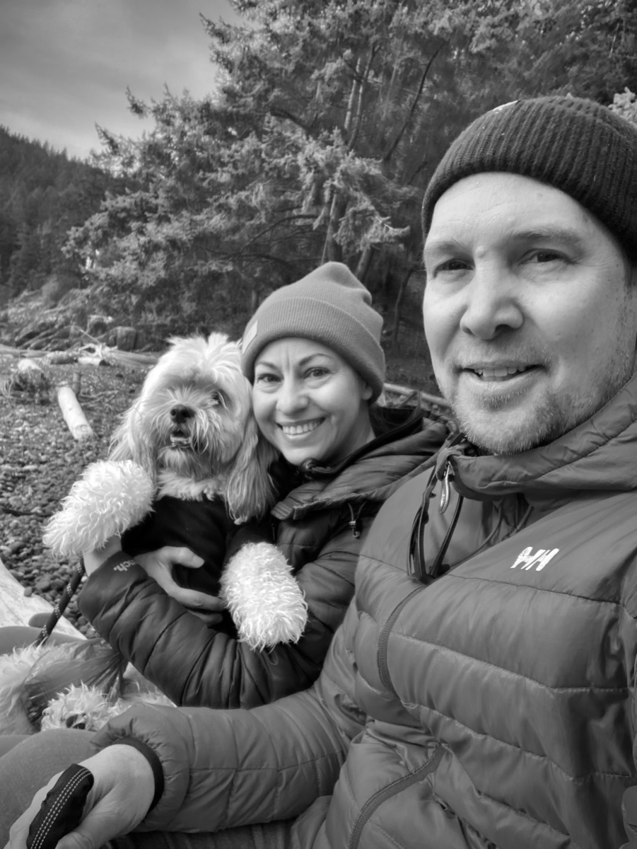 Tim, Maria, and Monk